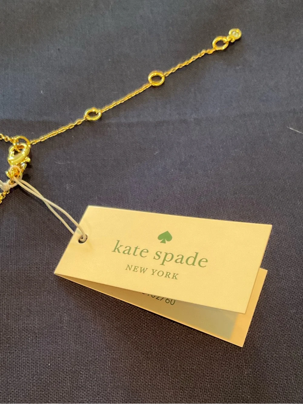 kate spade Gold-Tone Stacked Teacup Necklace in Pink, Green & Yellow